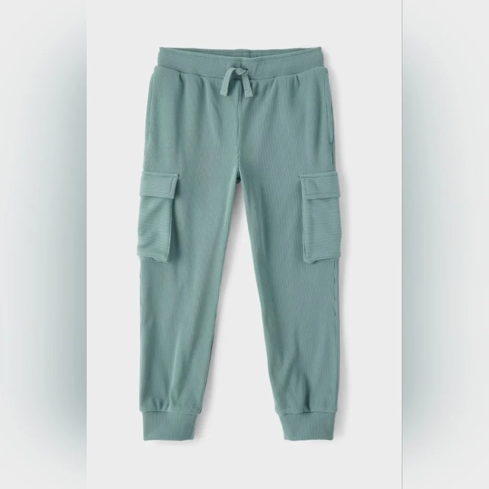 The Children's Place Sage Green Sueded Rib Cargo Jogger Pants sz 16 XXL NWT